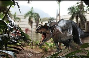 《侏罗纪世界》混血恐龙正面照曝光 尖牙厉爪血盆大嘴