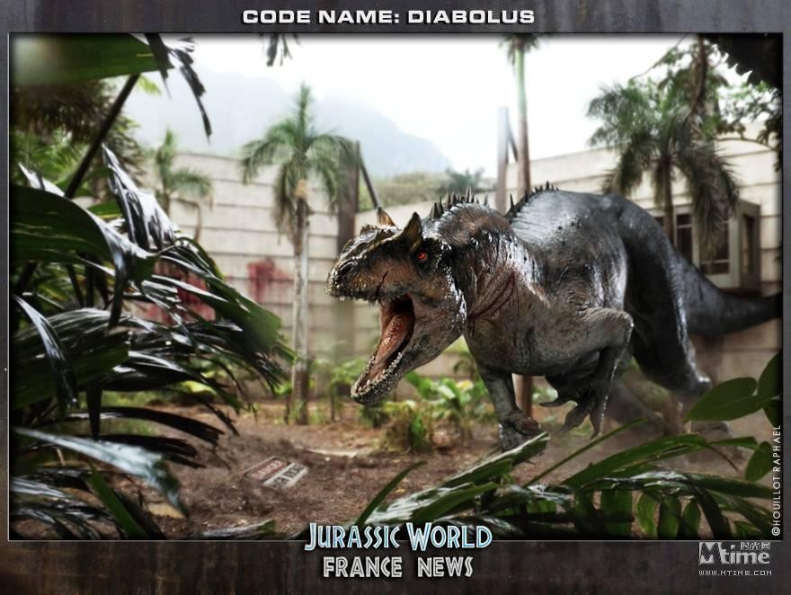 《侏罗纪世界》混血恐龙正面照曝光 尖牙厉爪血盆大嘴(图2)