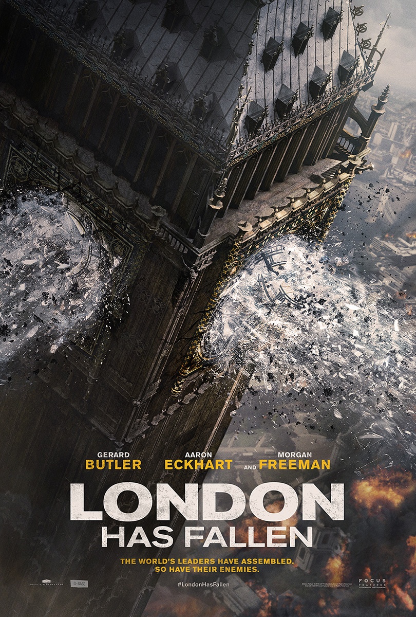 《伦敦陷落》曝海报 伦敦标志性建筑大本钟被毁(图1)