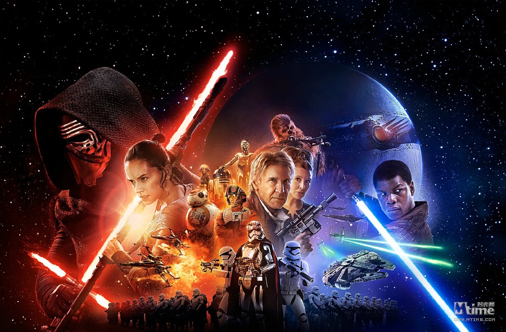 《星球大战7》发布首款正式海报 银河之下众角色纷纷亮相(图2)